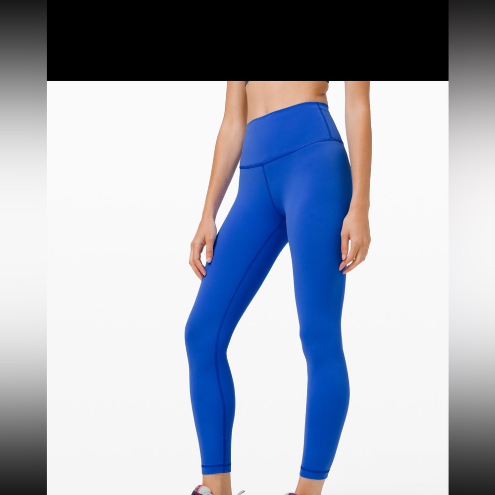 Lululemon Wunder Train Cerulean Blue 25”